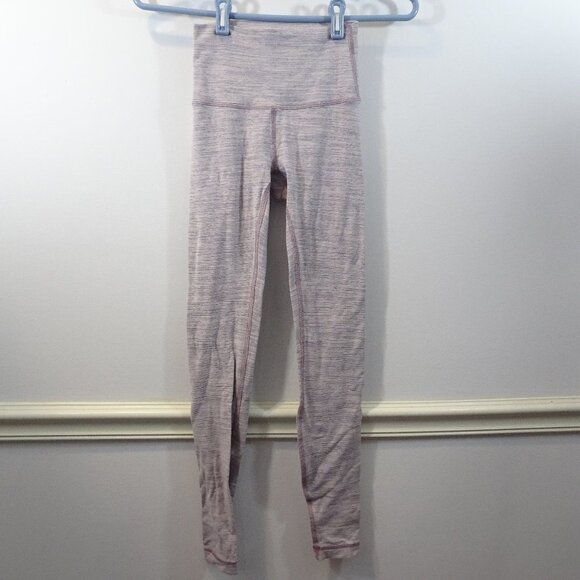 Lululemon Wunder Under High Rise Tight 30" Leggings Space Pink Bliss Mauve Sz 2 - Picture 1 of 5